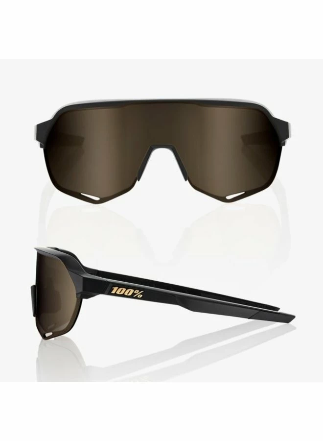 100% S2 Matte Black Soft Gold Mirror Lense 5 100% S2 Matte Black Soft Gold Mirror Lense - Image 3