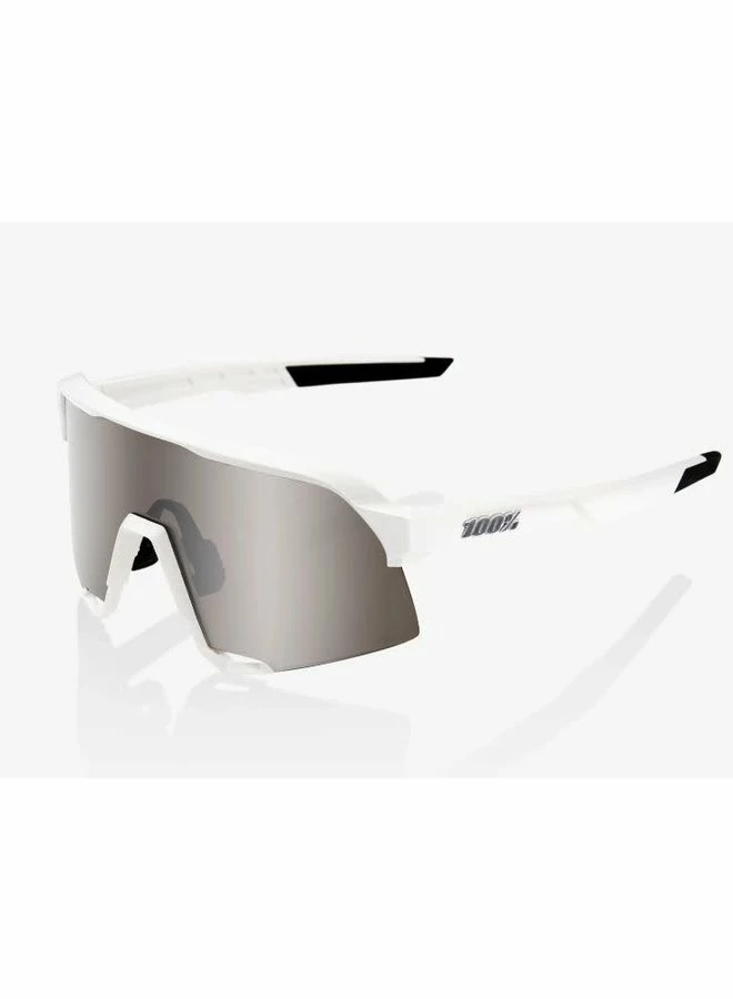 100% S3 Matte White / HiPER Silver Mirror Lens 11 100% S3 Matte White / HiPER Silver Mirror Lens - Image 9