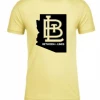 Between The Lines BTL MENS T-Shirt Yellow AZ State In Black W BTL -EvoShield shop between the lines btl mens t shirt