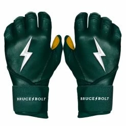 BRUCE BOLT PREMIUM PRO LONG CUFF BATTING GLOVES Black -EvoShield shop bruce bolt bruce bolt premium pro long cuff battin 10