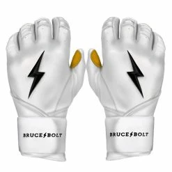 BRUCE BOLT PREMIUM PRO LONG CUFF BATTING GLOVES Black -EvoShield shop bruce bolt bruce bolt premium pro long cuff battin 5