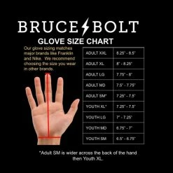 BRUCE BOLT PREMIUM PRO LONG CUFF BATTING GLOVES Black -EvoShield shop bruce bolt bruce bolt premium pro long cuff battin 6