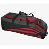 Wilson DeMarini Momentum Wheeled Bag 2.0 Scarlet -EvoShield shop demarini wilson demarini momentum wheeled bag 20