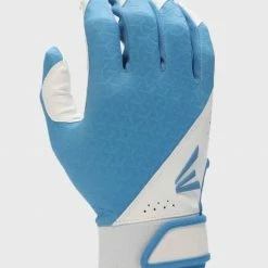 Easton Fundamental Youth Fastpitch Batting Gloves White/Carolina Blue
