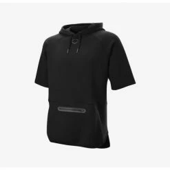 EvoShield Men's Pro Team Short Sleeve Pregame Hoodie Black