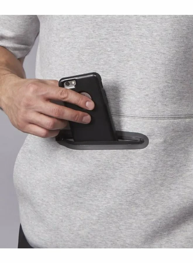 EvoShield Men's Pro Team Short Sleeve Pregame Hoodie Black 8 EvoShield Men's Pro Team Short Sleeve Pregame Hoodie Black - Image 6