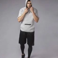 EvoShield Men's Pro Team Short Sleeve Pregame Hoodie Black 19 EvoShield Men's Pro Team Short Sleeve Pregame Hoodie Black -EvoShield shop evoshield evoshield mens pro team short sleeve pre 8