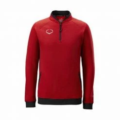 Evoshield Pro Team Heater Fleece Quarter Zip Scarlet