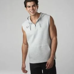 Evoshield Sleeveless Pregame Hoodie Black -EvoShield shop evoshield evoshield sleeveless pregame hoodie 11