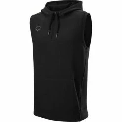 Evoshield Sleeveless Pregame Hoodie Black -EvoShield shop evoshield evoshield sleeveless pregame hoodie 2