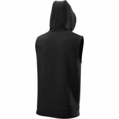 Evoshield Sleeveless Pregame Hoodie Black -EvoShield shop evoshield evoshield sleeveless pregame hoodie 7