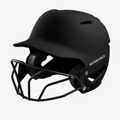 Evoshield XVT Batting Helmet W/Mask Matte Charcoal -EvoShield shop evoshield evoshield xvt batting helmet w mask matt 3