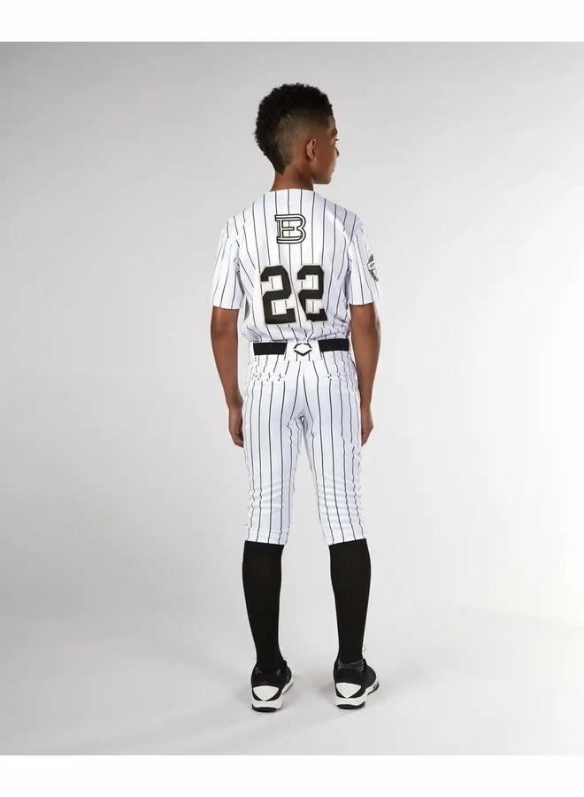 Evoshield Youth Salute White Knicker W/Black Pinstripe 4 Evoshield Youth Salute White Knicker W/Black Pinstripe - Image 2