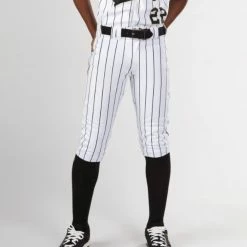 Evoshield Youth Salute White Knicker W/Black Pinstripe