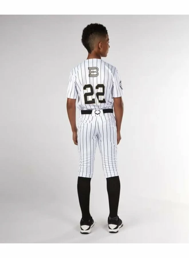 Evoshield Youth Salute White Knicker W/Black Pinstripe 6 Evoshield Youth Salute White Knicker W/Black Pinstripe - Image 4