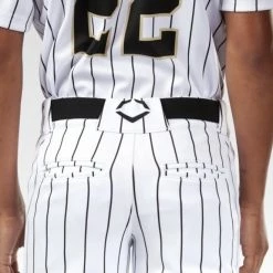 Evoshield Youth Salute White W/Black Pinstripe Pant -EvoShield shop evoshield evoshield youth salute white w black pin 6