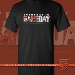 Gonzo's Gear By Luis Gonzalez Gonzo Gear Everyday Is Gameday T-Shirt Black