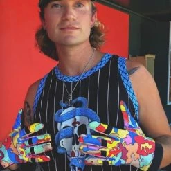 Hunter Green Hunna G Cracked Batting Gloves -EvoShield shop hunter green hunter green hunna g cracked batting 1