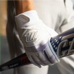 Marucci Signature Adult Batting Glove White -EvoShield shop marucci marucci signature adult batting glove 4