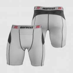 Marucci Youth Elite Padded Sliding Shorts W/Cup White