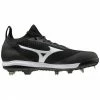 MIZUNO DOMINANT KNIT MEN’S METAL BASEBALL CLEAT - Black/White 2 MIZUNO DOMINANT KNIT MEN’S METAL BASEBALL CLEAT - Black/White -EvoShield shop mizuno mizuno dominant knit mens metal baseball cl 5