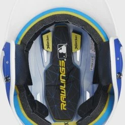 Rawlings Mach 2-Tone Helmet - Royal/White Junior -EvoShield shop rawlings rawlings mach 2 tone helmet royal white j 5