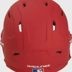 Rawlings Mach Helmet W/ Ext Flap LHH Scarlet -EvoShield shop rawlings rawlings mach helmet w ext flap lhh 2