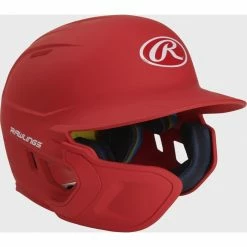 Rawlings Mach Helmet W/ Ext Flap LHH Scarlet