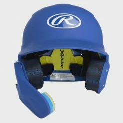 Rawlings Mach One-Tone Helmet W/ADJUST Matte Royal Jr LHB -EvoShield shop rawlings rawlings mach one tone helmet w adjust ma 2