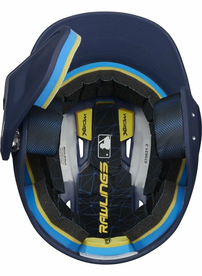 Rawlings Mach One-Tone Matte Helmet W/Adjustable Face Guard Matte Royal 10 Rawlings Mach One-Tone Matte Helmet W/Adjustable Face Guard Matte Royal - Image 8