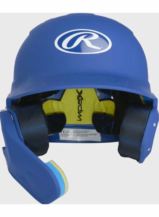 Rawlings Mach One-Tone Matte Helmet W/Adjustable Face Guard Matte Royal 11 Rawlings Mach One-Tone Matte Helmet W/Adjustable Face Guard Matte Royal - Image 9