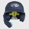 Rawlings Mach One-Tone Matte Helmet W/Adjustable Face Guard Matte Navy Jr LHB -EvoShield shop rawlings rawlings mach one tone matte helmet w adj 19