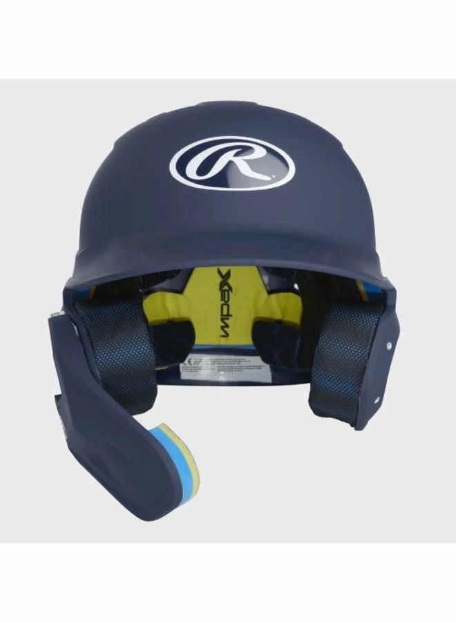 Rawlings Mach One-Tone Matte Helmet W/Adjustable Face Guard Matte Navy Jr LHB 3 Rawlings Mach One-Tone Matte Helmet W/Adjustable Face Guard Matte Navy Jr LHB