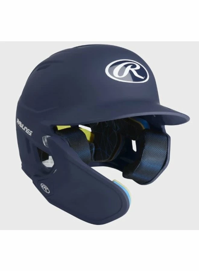 Rawlings Mach One-Tone Matte Helmet W/Adjustable Face Guard Matte Navy Jr LHB 4 Rawlings Mach One-Tone Matte Helmet W/Adjustable Face Guard Matte Navy Jr LHB - Image 2