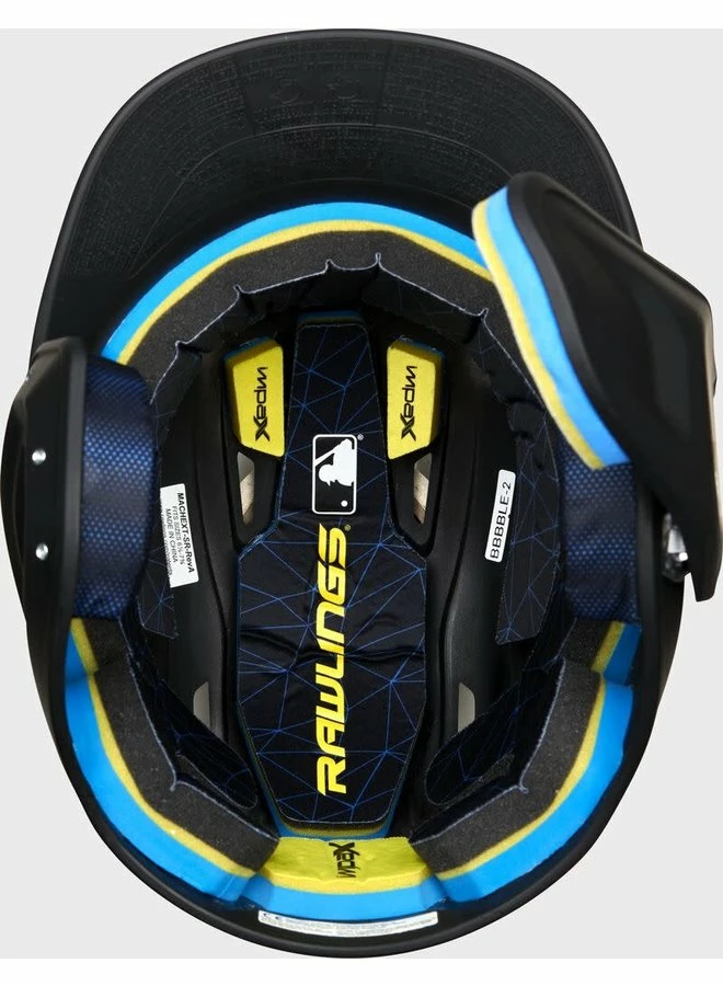 Rawlings MACH One-Tone Matte Helmet W/Adjustable Face Guard - RHB Matte Black 9 Rawlings MACH One-Tone Matte Helmet W/Adjustable Face Guard - RHB Matte Black - Image 7