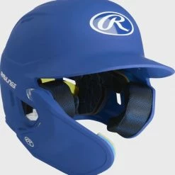 Rawlings Mach One-Tone Matte Helmet W/Adjustable Face Guard Matte Royal