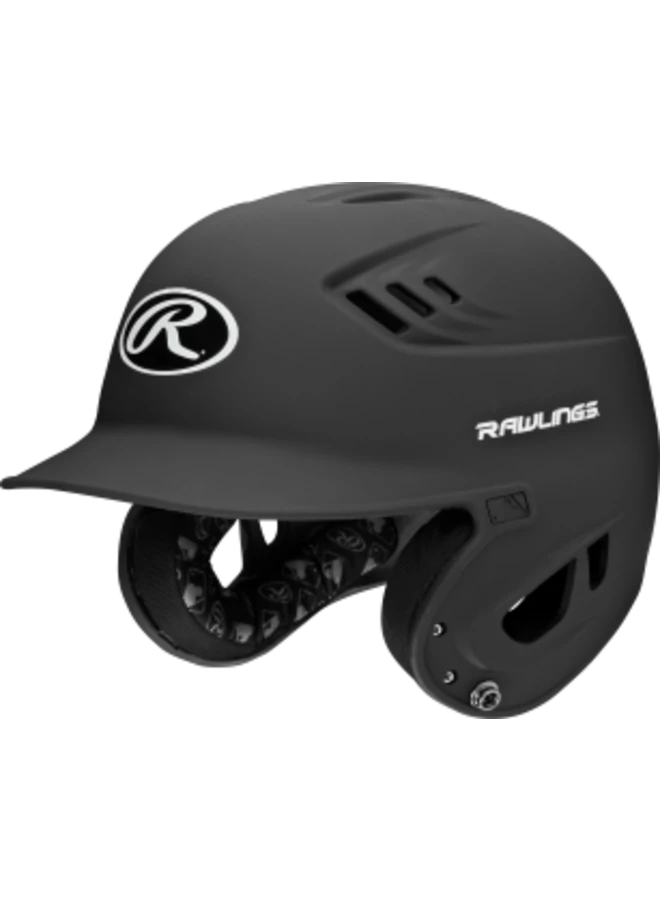 Rawlings VELO R6 JR Helmet MATTE BLK 3 Rawlings VELO R6 JR Helmet MATTE BLK