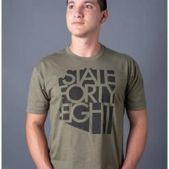 State Forty-Eight State Forty Eight Military Green Crew/Black Logo Mens Mil Grn -EvoShield shop state forty eight state forty eight military green 1
