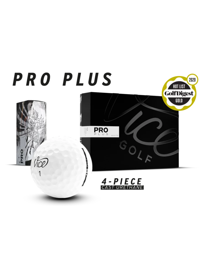 Vice Golf Pro Plus Ball - Between The Lines Logo (Dozen) 5 Vice Golf Pro Plus Ball - Between The Lines Logo (Dozen) - Image 3