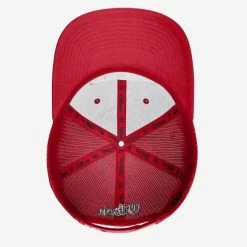 Wilson A2000 Leather Patch Snapback Scarlet Hat -EvoShield shop wilson wilson a2000 leather patch snapback scarlet 2